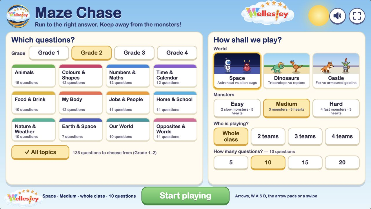 Maze Chase activity preview